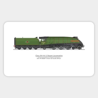 Union of South Africa British Preserved A4 Locomotive 60009 Sticker